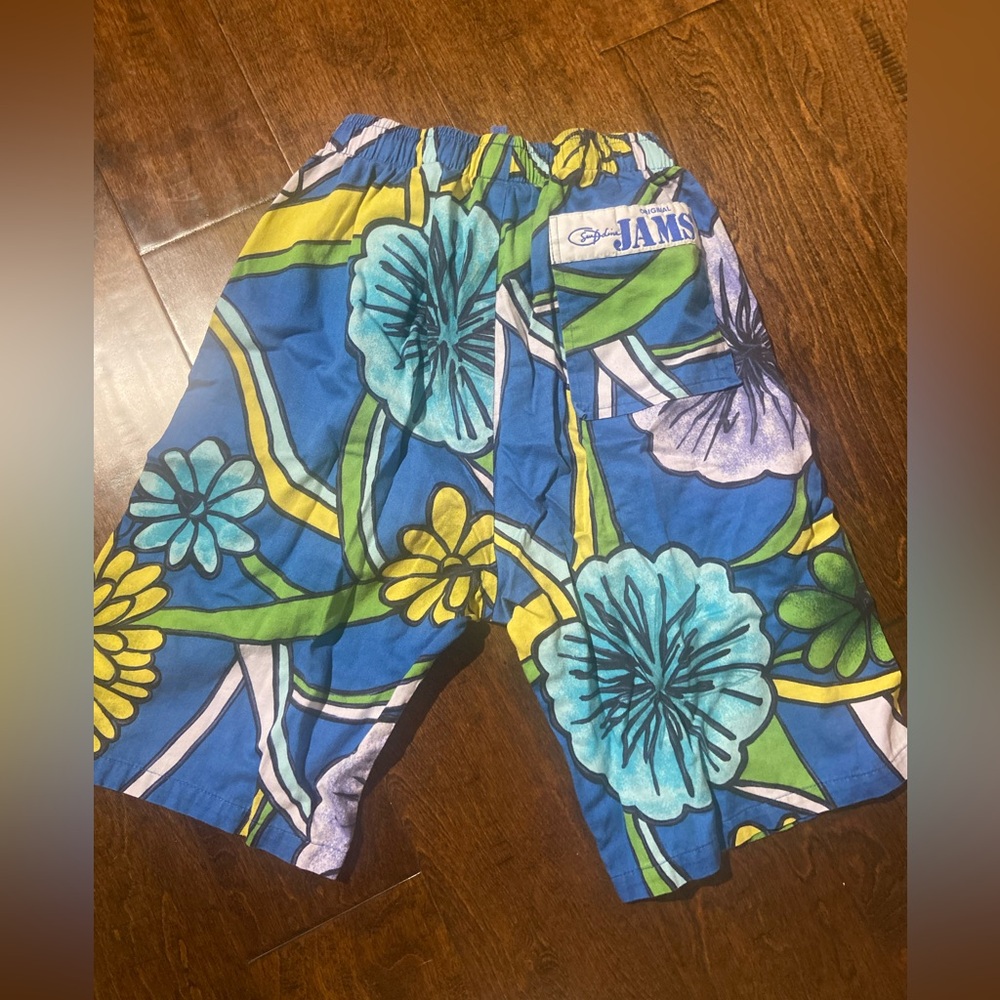 JAMS World Original Laguna Blue Shorts Drawstring Style Sz XS